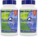 HemRid Ultra - Herbal Hemorrhoid Pills for Quick Comfort (2 Week Dose). Made in The USA. Assurance to Work or Your Money Back. (Pack of 2)