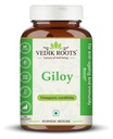 Vedkiroots Giloy Capsules | 60 Tabs | 100% Organic | Antioxidant | (Pack of 1)
