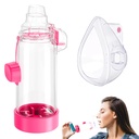 Spacer for Inhaler - Available in Child and Adult Sizes, Comes with Mask, Medical-Grade, Multi-Color Options, Ideal for Home, School, and Travel Use – Nessi OTC Spacer (Pink Adult)