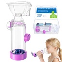 Inhaler Spacer for Kids with Inhaler Case, OTC Spacer for Inhaler with Silicone Mask, FSA-HSA Eligible, Case Holds MDI & Asthma Care Essentials (Purple/Kids)