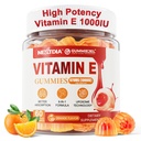 Liposomal Vitamin E Gummies 1000IU - Natural Forms of Vitamin E, with Mixed Tocopherols | 8-in-1 Antioxidant Formula with CoQ10, Omega-3, Vitamin C & Turmeric | for Skin, Eye, Immune & Brain, 1 PACK