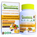 Premium Turmeric Curcumin Supplement with Black Pepper. Maximum Benefits of Turmeric and Ginger with 95% Curcuminoids and Enhanced Absorption with Black Pepper 90ct