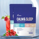 VivoNu Calm & Sleep Powdered Drink Mix Raspberry L Theanine Ksm-66 Ashwagandha Μαγνήσιο Γλυκινικό Βιταμίνη D 3 Συμπληρώματα για χαλάρωση & εστίαση Όχι Ζάχαρη Μη ΓΤΟ