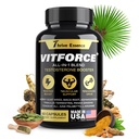 Testosterone Booster Supplement for Men - Horny Goat Weed, Maca, Ashwagandha, Tribulus Terrestris, Tongkat Ali, Energy, Stamina, Endurance, Strength Booster, Gluten-Free, 60 Capsules