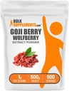 BulkSupplements.com Wolfberry Extract Powder -Goji Berries Supplement, Fruit Powder - Vegan & Gluten Free, 1g ανά Σερβίρισμα, 500g (1,1 lbs) (πακέτο των 1)