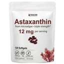 Astaxanthin Supplements 12mg, 120 Softgels, Premium Astaxanthin Antioxidant Supplements with Antioxidant Activity, Supports Eye, Skin, Immune-4 Month Supply