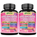 Myo-Inositol Supplement with D-Chiro Inositol, DIM, Berberine, Vitamin D3 + K2, Methylated B12, Chromium, Ceylon Cinnamon, Zinc, Ashwagandha, Chasteberry, Magnesium, Bioperine, Bitter Melon (2 Pack)