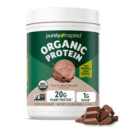 Purely Inspired Plant-based Protein Powder for Men & Women, Rich Decadent Chocolate (16 Servings) - Vegan & Organic - 20g Pea Protein Powder for Smoothies & Shakes - Χωρίς γαλακτοκομικά, & Χωρίς γλουτένη