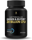 HUMANX Lactobacillus Gasseri & Reuteri+ 20 Billion CFU Plus Βιολογικά Πρεβιοτικά και Punicaligans - Συμπληρώματα Προβιοτικών - USA Made - Μη ΓΤΟ - Performance Driven Delayed Release Capum