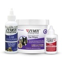 Zymox Enzymatic Ear Wipes, Ear Cleanser, & Otic Plus Ear Solution for Dogs and Cats - Product Bundle - for Dirty, Waxy, Smelly Ears and to Soothe Ear Infections