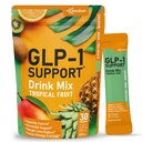 GLP-1 Support Drink Mix Powder - Women Men Weight Loss Support Natural Appetite Suppressant & Metabolic Booster - Daily GLP1 Support for Fat Burn Cravings Control Gut Health Fiber Supplement