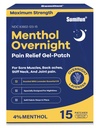 Sumifun Overnight Pain Relief Patches - Cold Hot Pain Patch with Lavender Scent - Menthol Pain Reliver for Knee & Lower Back Pain Relief Sore Muscle Relief (15 Counts(Pack of 1), Lavender)