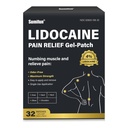 Sumifun Lidocaine Patches Maximum Strength 4% Lidocaine, Pain Relief Patches for Back, Neck, Knee, and Shoulders | Large Size and Long Lasting | Soothes Nerves, Joints, and Injuries (large, Count, 32)