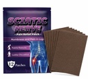 Sciatica Patches, 12 Pcs Gentle Ingredients Adhesive Comfort Patches for Men Women, Lower Back, Hip