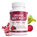 Organic Beet Root Capsules,Purely Natural, Supports Circulatory Wellness, Efficient Oxygen Use, Plant-Based Beet Root Formula, Tablet Form, Daily Use, Non-GMO