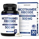 Nicotinamide Riboside 500mg (30 Count) NAD Supplement - NR Supplement For Women & Men to Support NAD+ Levels - NAD Booster - Third Party Tested - Vegan Safe, Non GMO & USA Made (30 Capsules)
