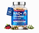 NR Supplement 500mg with Trans-Resveratrol – High Purity Nicotinamide Riboside NAD+ Booster for Cellular Energy, Longevity & Healthy Aging – Alternative to NMN – 60 Vegan Capsules