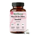 Myo-Inositol & D-Chiro Inositol for Women,Ideal 40:1 Ratio with Folate, Supports Hormonal Balance & Ovarian Health, 120 Capsules