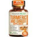 Turmeric and Ginger Supplement with Organic Tumeric for Daily Joint Support, Digestive & Immune Health – with Ginger & Black Pepper Extract (BioPerine) for Enhanced Absorption – Non-GMO – 180 Capsules