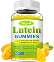 Lutein και Zeaxanthin Συμπληρώματα Gummies με Aspaxanthin & Bilberry Extract - Βιταμίνες ματιών με Omega-3, Βιταμίνες A, C, E, D3 & Ψευδάργυρο για την Υγεία Οράματος - Χωρίς ζάχαρη, Mango Γεύση, 60 Count