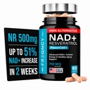FREQNCY NAD+ Resveratrol Supplement – 500mg Nicotinamide Riboside (NR) - Anti-Aging & Cellular Energy - NAD & NMN Alternative – 60 Capsules - Vegan | Gluten Free