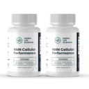 NMN Cellular Performance – 500mg Nicotinamide Mononucleotide for NAD+ Support, Cellular Energy & Recovery – Longevity & Performance Supplement – (2-Pack)