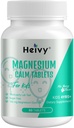 Heivy Kids Calming Supplement, Contains Magnesium Glycinate 100mg & Vitamin B6, Support Calm & Relax, Calm Mind and Body, Berry Flavor for Age 4+ (60 Servings), Vegan, Gluten-Free, Made in USA