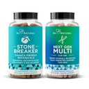 Stone Breaker and Next Gen Multi for Him Bundle - Kidney Cleanse & Gallbladder Support Plus 26-in-1 Advanced Men’s Multivitamin