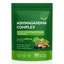 ZODENIS Ashwagandha Supplements for Women & Men, 300mg Ashwagandha Extract Complex with MCT Oil & Black Pepper, Extra Strength Stress & Mood Support, Non GMO Formula, Vegetarian 300 Count
