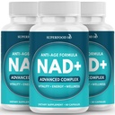 NAD+ Supplement - Liposomal + Resveratrol for Women & Men, Astaxanthin, CoQ10, Alpha Lipoic Acid, Green Tea, Urolithin - 180 Capsules