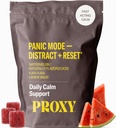 PROXY Fast-Acting Stress Relief Rescue Gummies | Natural Quick Calm with Kava Kava & Lemon Balm to Support Mental Relaxation, Cortisol Health | Non-Drowsy, Vegan, Natural Watermelon Flavor (30 Count)