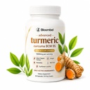 Bloombel Turmeric Curcumin Capsules with Black Pepper, Ginger, Vitamin C & Mct Oil, Premium Bioavailable Formula for Healthy Joints, Antioxidant Support & Energy Maintenance (A)
