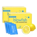 Blowfish for Headaches | Maximum Strength Effervescent Pain Relief Tablets – Treats Headaches Fast, 2X Faster Than Pills – Lemon Flavor (2 Pack)
