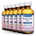 De La Cruz Roseated Oil - Natural Ear Wax Softener Blend with Rose Flower Extract - Ear Wax Aid - Made in The USA - 2 Fl Oz (6 Bottles)