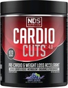 Cardio Cuts NDS Nutrition 4.0 Pre Workout Supplement - Advanced Weight Loss and Pre Cardio Formula with L-Carnitine, CLA, MCTs, L-Glutamine, and Safflower Oil - Grape (40 Servings)