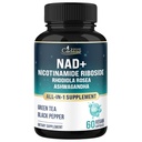 Organic Cadane Nicotinamide Riboside Supplement | with Rhodiola Rosea, Ashwagandha, Green Tea & More | Cellular Health & Vitality Support | Vegan, Non-GMO – 60 Capsules