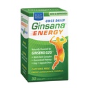Body Gold Ginsana Energy, Once Daily | Panax Ginseng Extract w/Energizing Herbal Blend for Focus & Endurance | No Caffeine | 30 VegCap