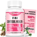 Cortisol Supplement for Women, 17-in-1 Hormone Harmony for Women, Cortisol Reducer with Ashwagandha, Rhodiola Rosea, Magnesium Glycinate, Omega-3, for Mood, Focus, Sleep Support, 60 Capsules