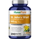 NusaPure St. John's Wort Capsules, 500 mg, 200 Veg Capsules (Non-GMO, Vegan)