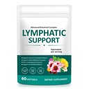 Lymphatic Ddrainage Supplements – Advanced Botanical Complex with Echinacea, Dandelion & Elderberry – Antioxidant-Rich Daily Wellness Formula-60 Softgels