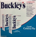 BUCKLEY'S Complete Cough Cold and Flu 250ML Bottle 2 Pack Fast Relief of Dry Cough, Sore Throat, Fever & Chills