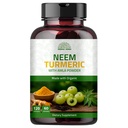 Neem Turmeric Capsules with Amla & Black Pepper | 120 Veg Capsules | Herbal Blend Supplement