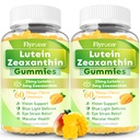 Sugar Free Lutein Gummies 25mg, Lutein and Zeaxanthin Supplements for Eye Health, 13-in-1 Eye Care Formula with Omega-3 Bilberry Saffron-Vision Health, Eye Strain, Dry Eyes, Vegan Mango Flavor 120 Ct