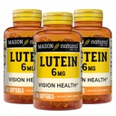 MASON NATURAL Lutein 6 mg with Vitamin E, 6 Month Supply, Healthy Vision & Eye Function, Supports Normal Eye Health, Pack of 3