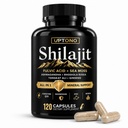 Shilajit Capsules 600mg, 10-in-1 Himalayan Shilajit Supplement with Fulvic Acid, Trace Minerals, Ashwagandha, Tongkat Ali, Ginseng, Cordyceps & Sea Moss, Men & Women