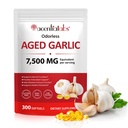 Aged Garlic Extract 300 Softgels, 500mg Odorless Garlic Supplement with Non-GMO, Gluten-Free, Lab-Tested Formula, Easy-to-Swallow Softgels for Daily Wellness