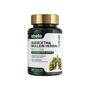 GNO Quercetin & Mullein Leaf Capsules - Herbal Lung Support Supplement for Respiratory Health, Smooth Breathing & Mucus Clearance - 60 Vegan Capsules