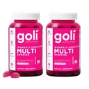 Goli Women's Multi Gummies - Complete Daily Multivitamin with All 13 Essential Vitamins, Biotin, Zinc - Supports Hair, Skin, Nails, Immune System - Vegan, Non-GMO - 60 Count (2 Pack)