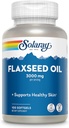 SOLARAY Flaxseed Oil 3000 mg με Ωμέγα 3 6 9, flax Seed Softgels για την υγεία του δέρματος, Triple Omega Supplement, Non-GMO, Gluten Free, Lab Επαληθευμένο - Εγγύηση 60 ημερών - 33 μερίδες, 100 Softgels