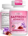 Saffron Supplements | Pure Saffron Extract Capsules for Women & Men | Supports Mood Balance, Focus & Mental Clarity | Non-GMO & Gluten-Free | 60 Capsules